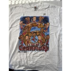 Vintage 1998 Chicago Bulls 6Time Champion Caricature T-Shirt